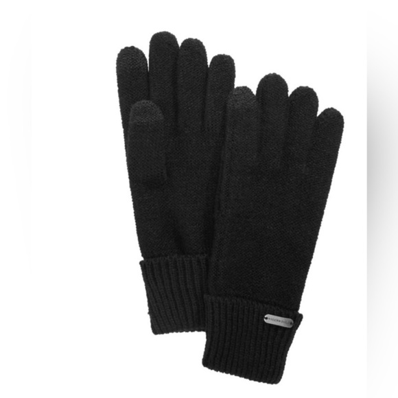 Set of 2 Style & Co. Women's Solid Touchscreen Gloves blue, black One Size New - Picture 3 of 7